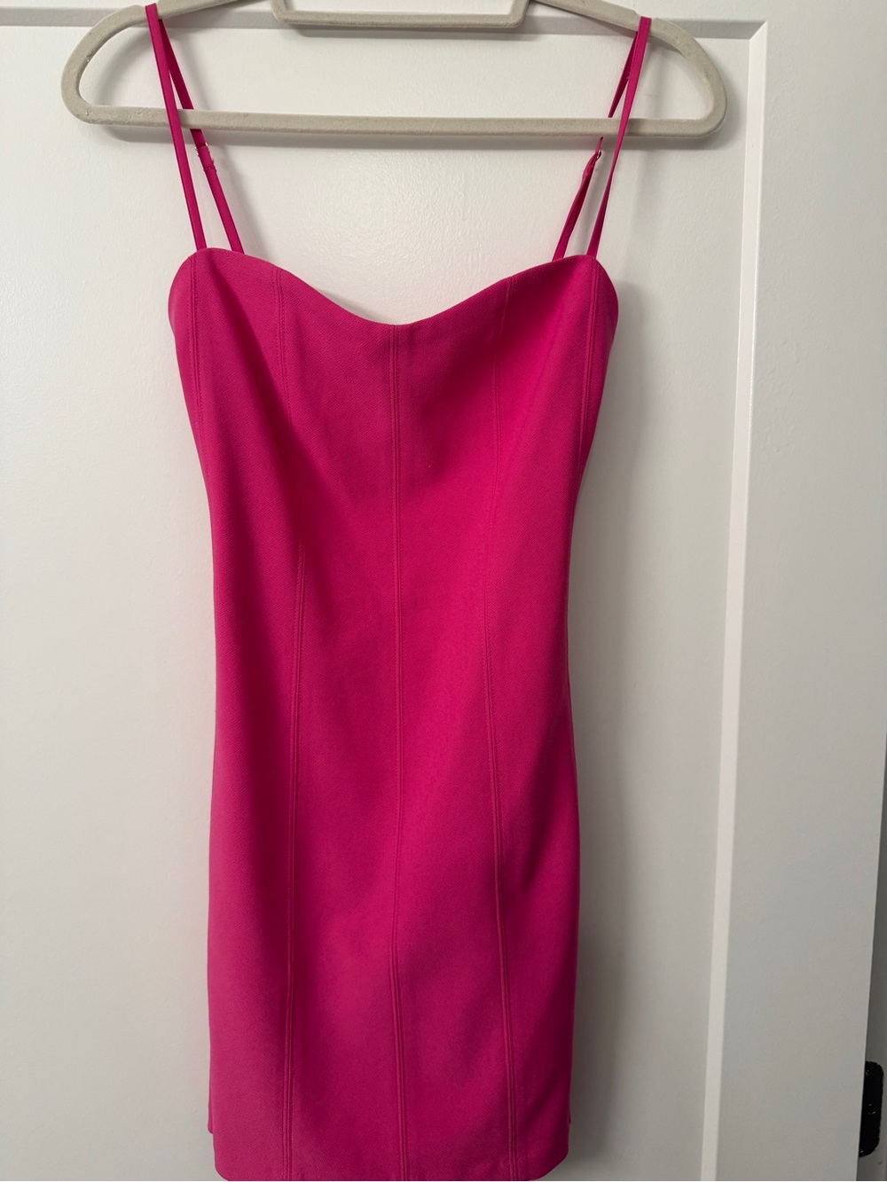 Abercrombie & Fitch Hot Pink Spaghetti Strap Mini Dress